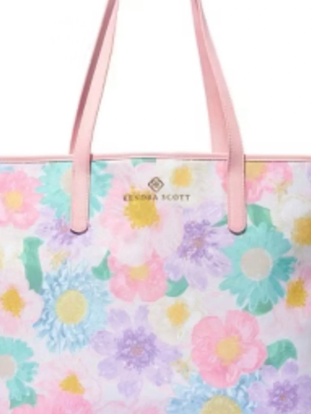 NWT Kendra Scott Pastel Floral Tote in Pink, Yellow, Mint, Lavender